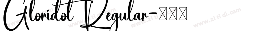 Gloridot Regular字体转换